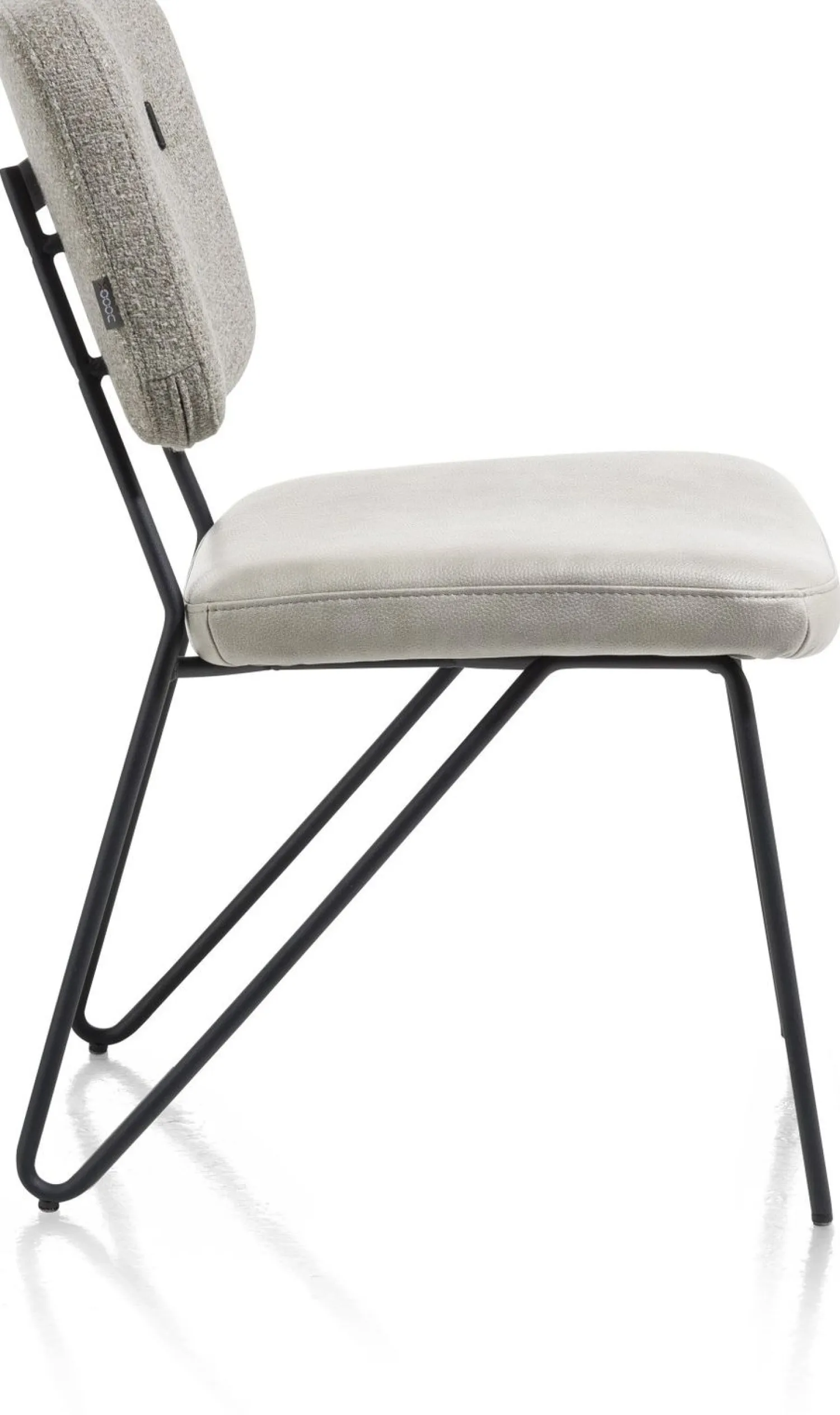 Eetkamerstoelen Zonder Armleuning-XOOON June Eetkamerstoel Taupe