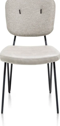 Eetkamerstoelen Zonder Armleuning-XOOON June Eetkamerstoel Taupe