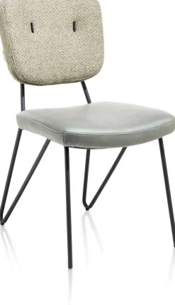 Eetkamerstoelen Zonder Armleuning-XOOON June Eetkamerstoel Groen
