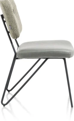 Eetkamerstoelen Zonder Armleuning-XOOON June Eetkamerstoel Groen