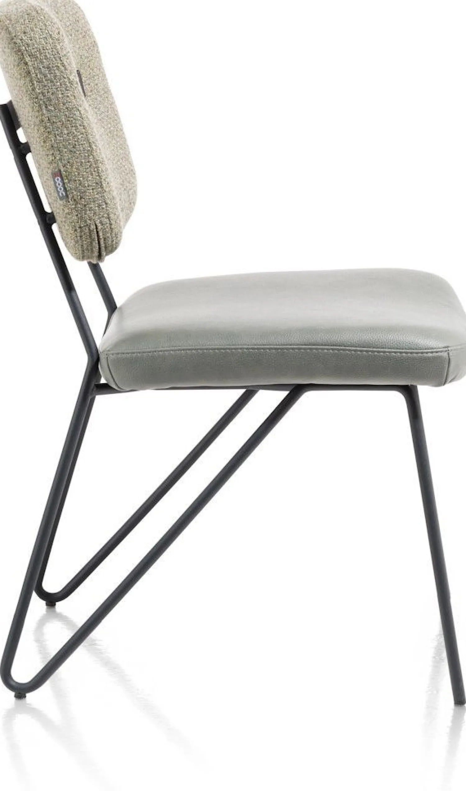Eetkamerstoelen Zonder Armleuning-XOOON June Eetkamerstoel Groen