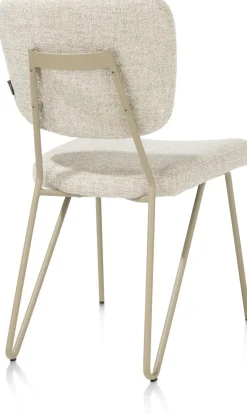 Eetkamerstoelen Zonder Armleuning-XOOON June Luton Eetkamerstoel Grijs, Groen