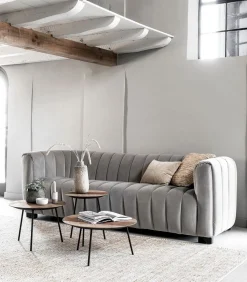 Houten Salontafels|Ronde Salontafels-DTP Home Jupiter L Salontafel Naturel