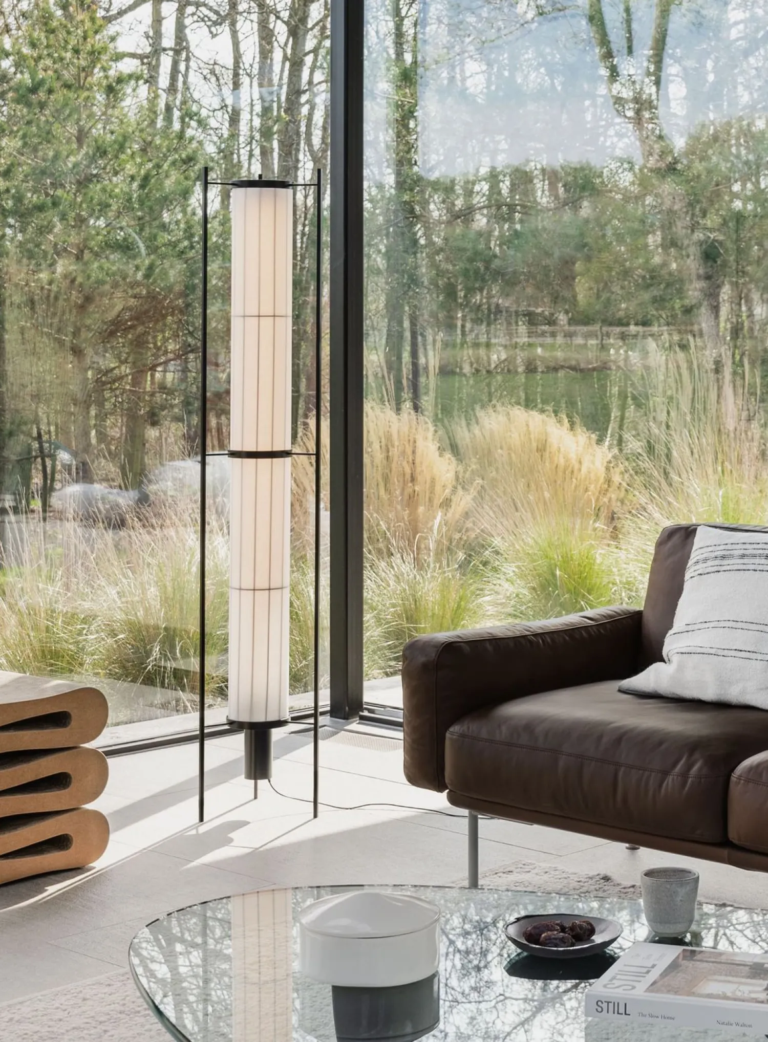 Design Vloerlampen|Vloerlampen-Pastoe K-46 Vloerlamp Wit, Zwart