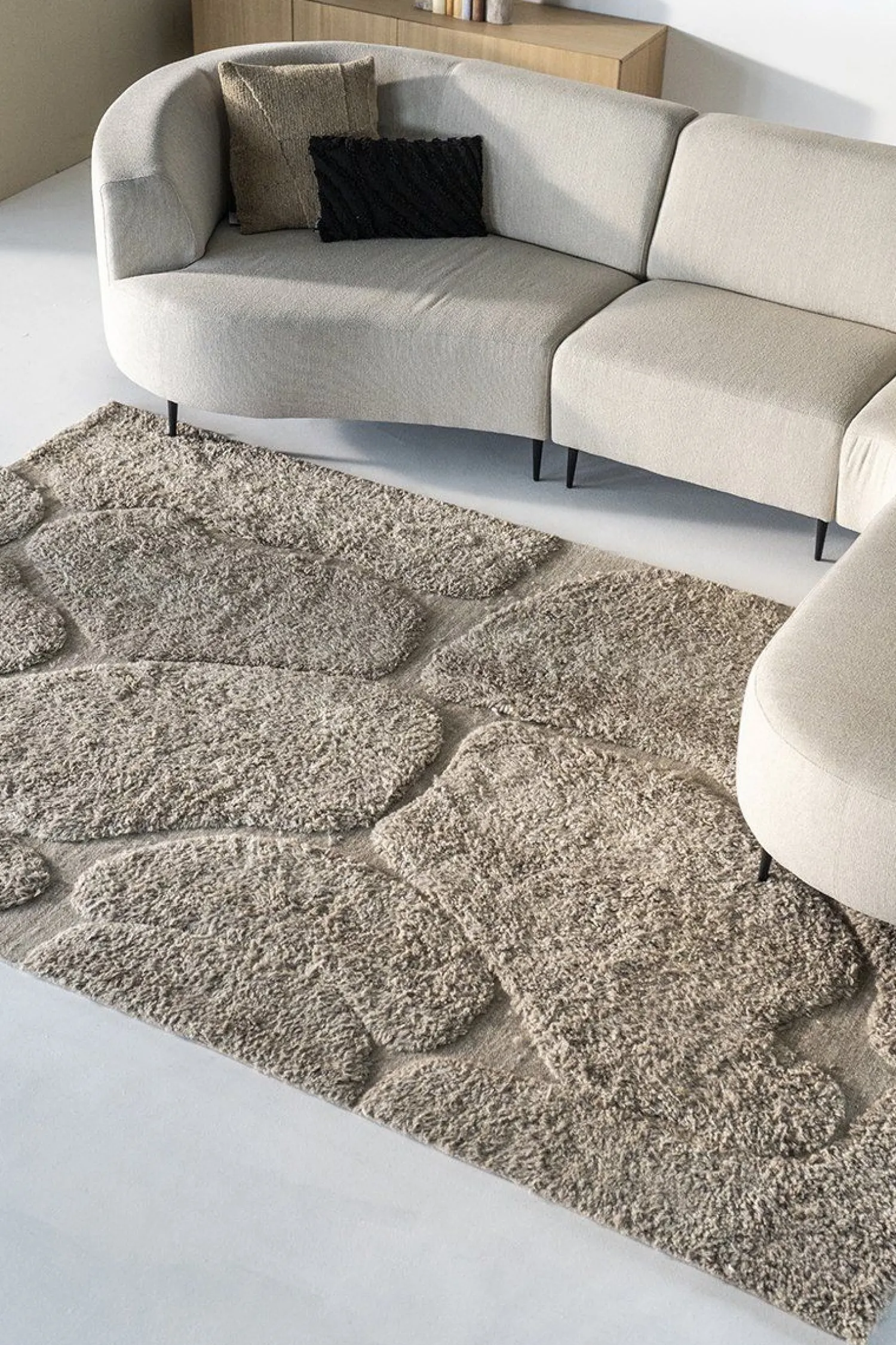 Vloerkleden|Wollen Vloerkleden-By Boo Kala Vloerkleed Taupe
