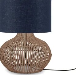 Tafellampen|Tafellampen-Good&Mojo Kalahari S Tafellamp Natural, Blue Denim