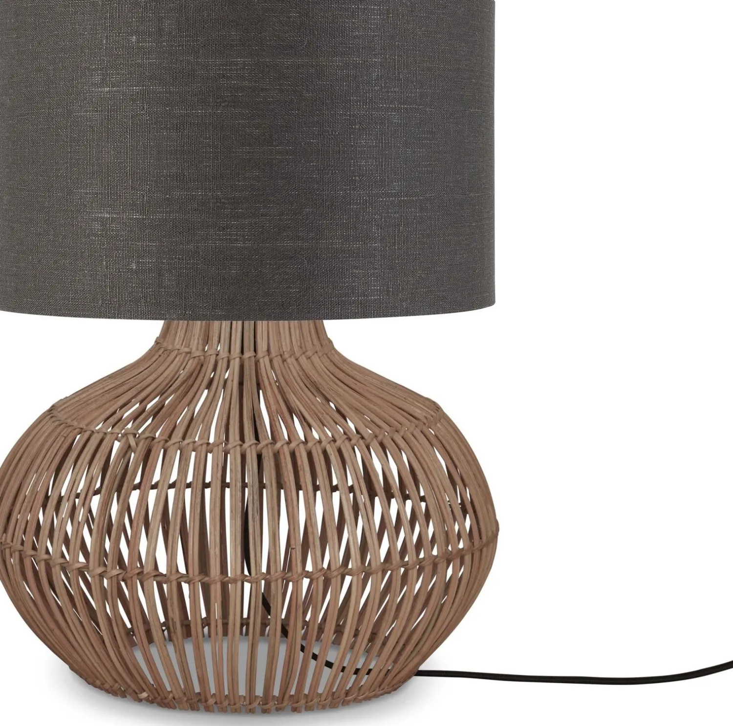 Tafellampen|Tafellampen-Good&Mojo Kalahari S Tafellamp Natural, Dark Grey