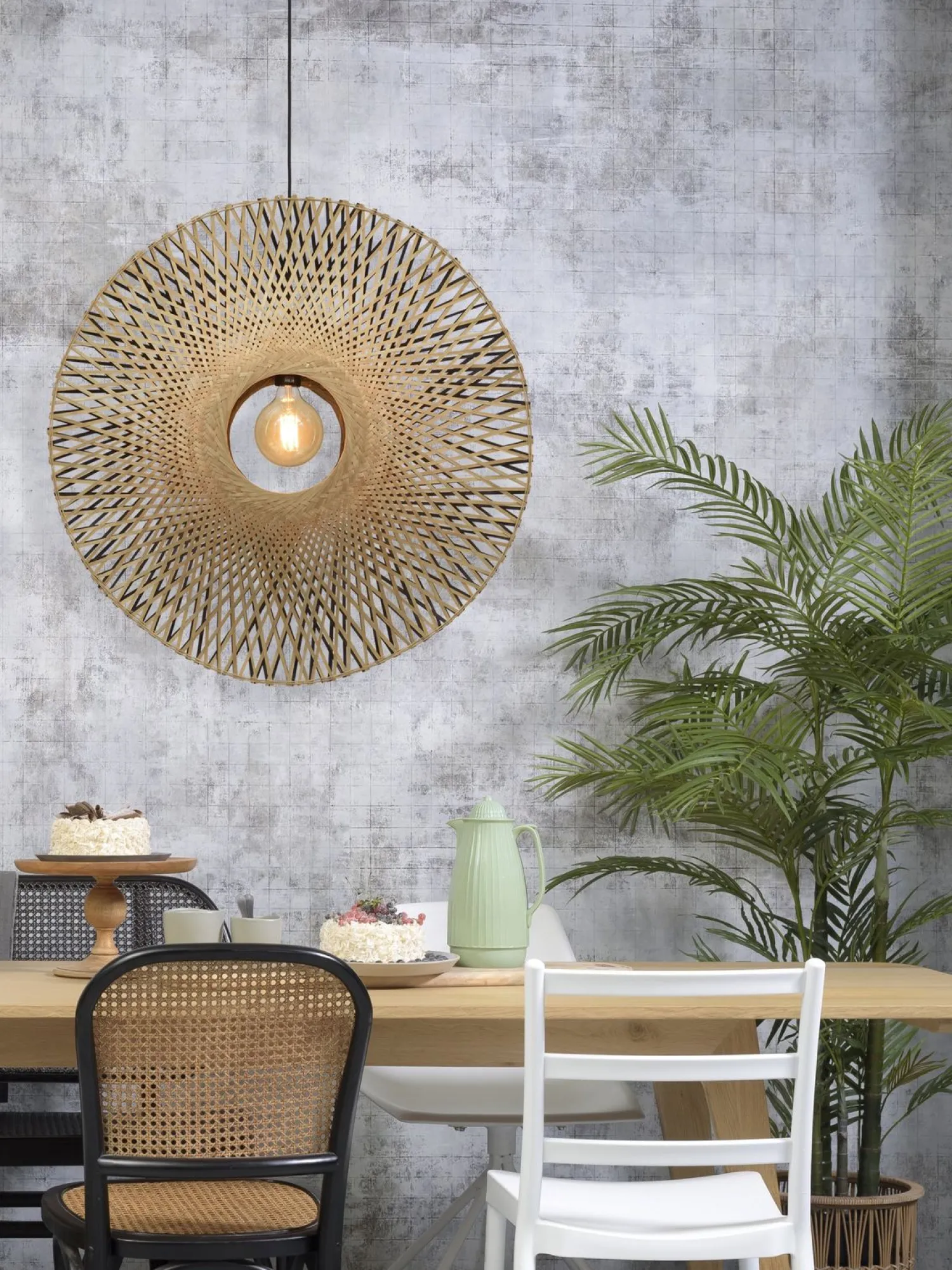 Hanglampen|Hanglampen-Good&Mojo Kalimantan Bamboo Hanglamp Natural/black