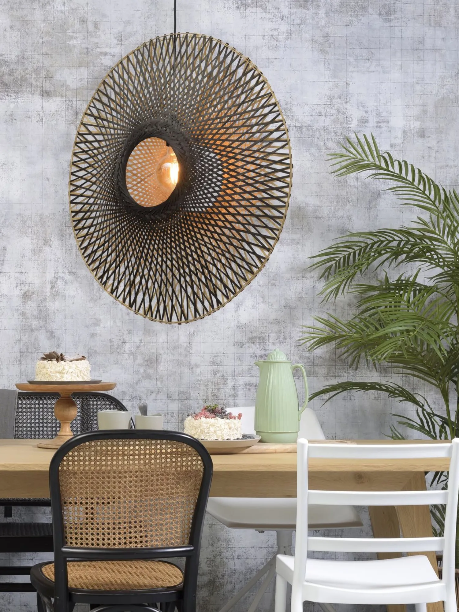 Hanglampen|Hanglampen-Good&Mojo Kalimantan Bamboo Hanglamp Natural/black