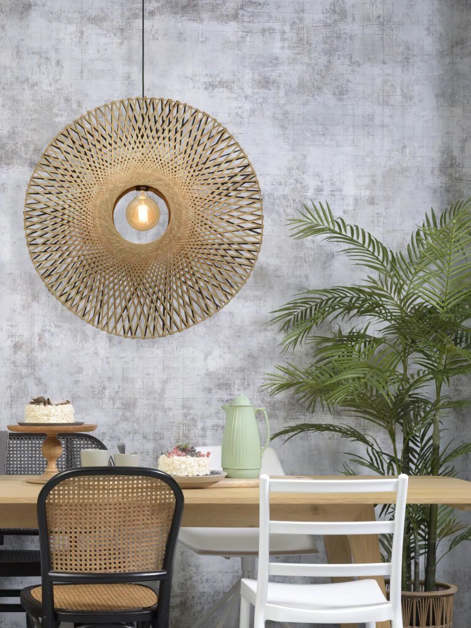 Hanglampen|Hanglampen-Good&Mojo Kalimantan Bamboo Hanglamp Natural/black