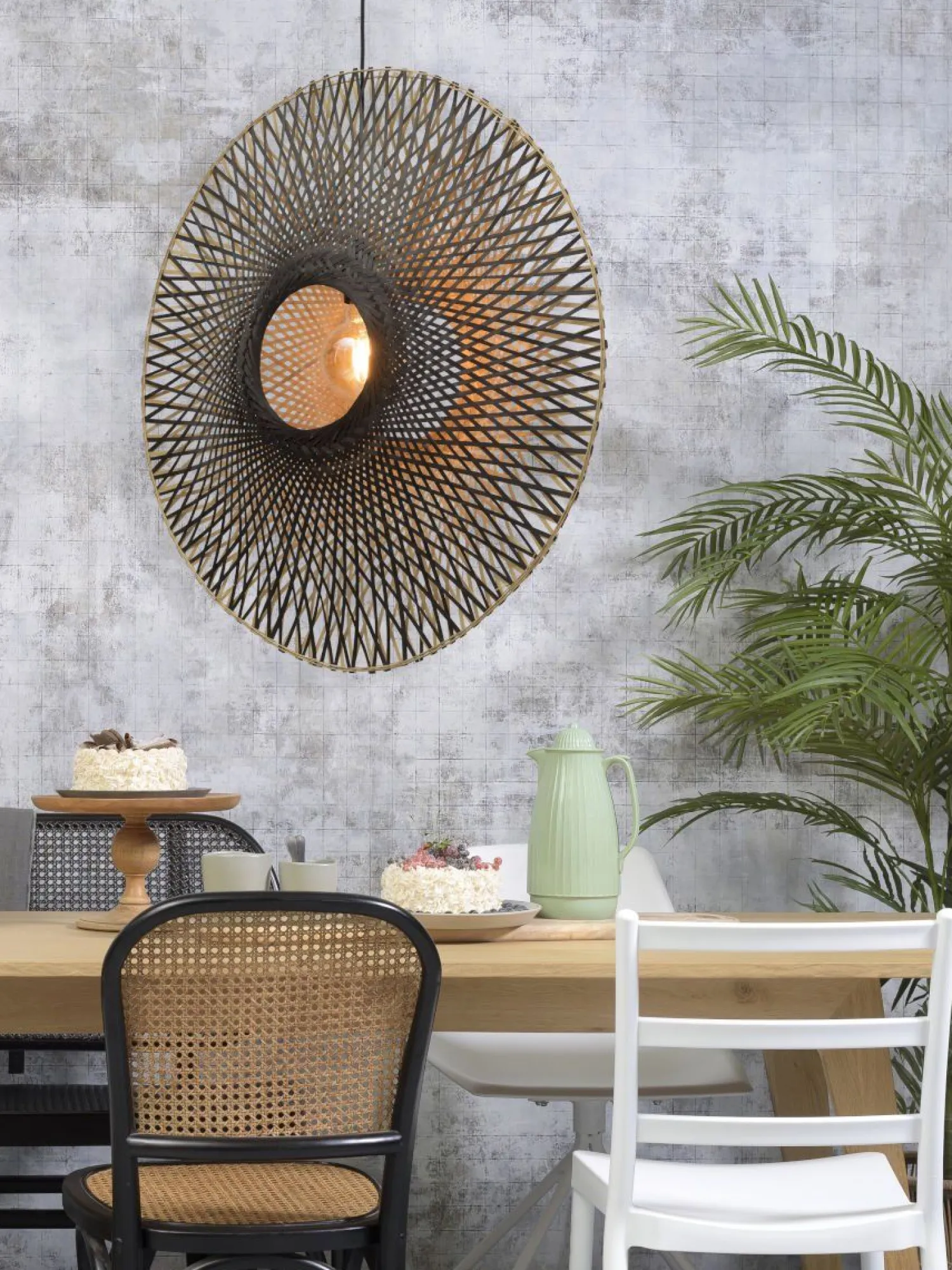 Hanglampen|Hanglampen-Good&Mojo Kalimantan Bamboo Hanglamp Natural/black