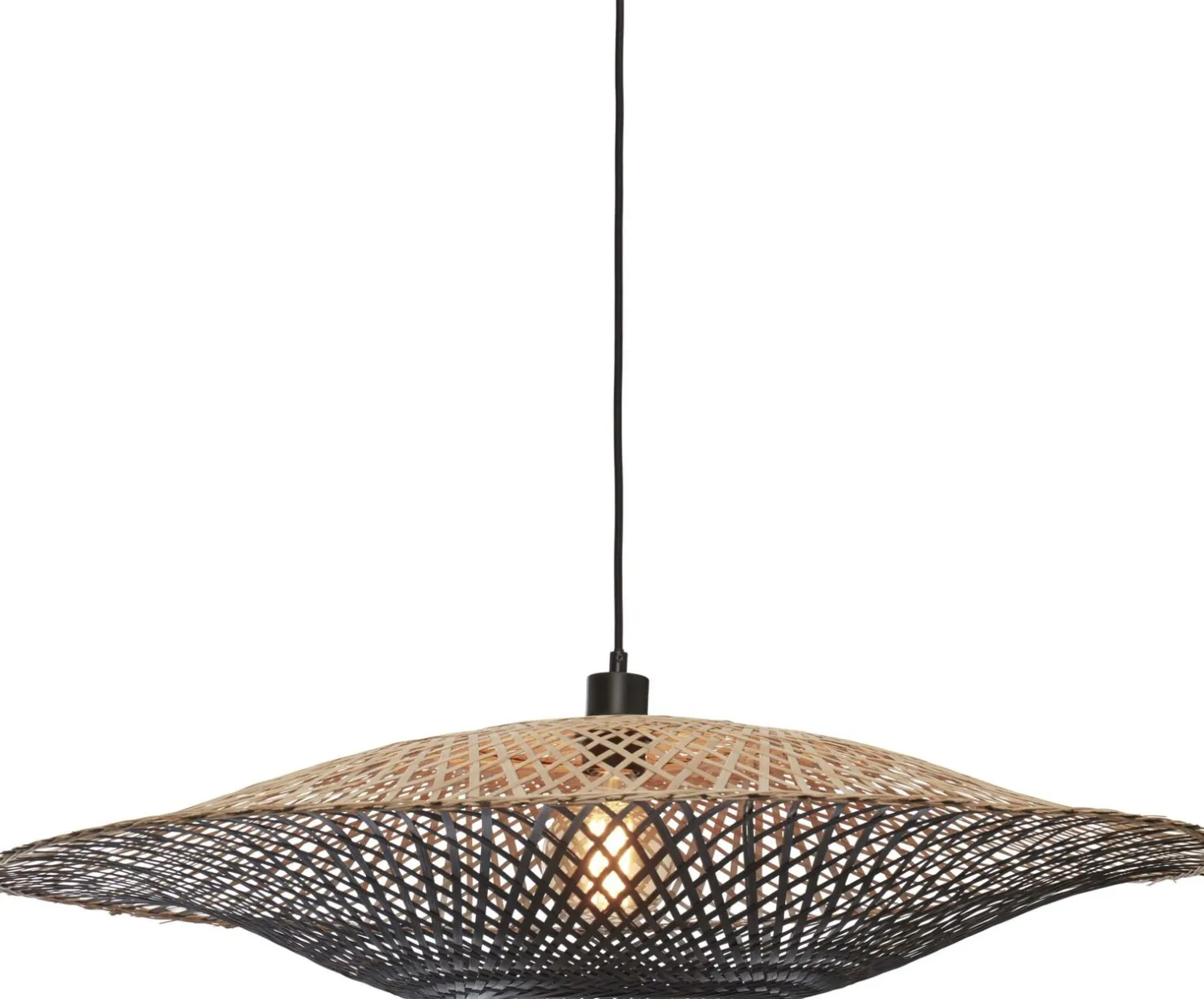 Hanglampen|Hanglampen-Good&Mojo Kalimantan L Hanglamp Black, Natural