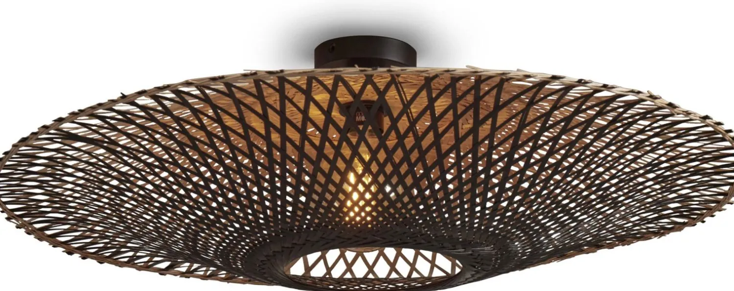 Plafondlampen|Plafondlampen-Good&Mojo Kalimantan L Plafondlamp Black, Natural