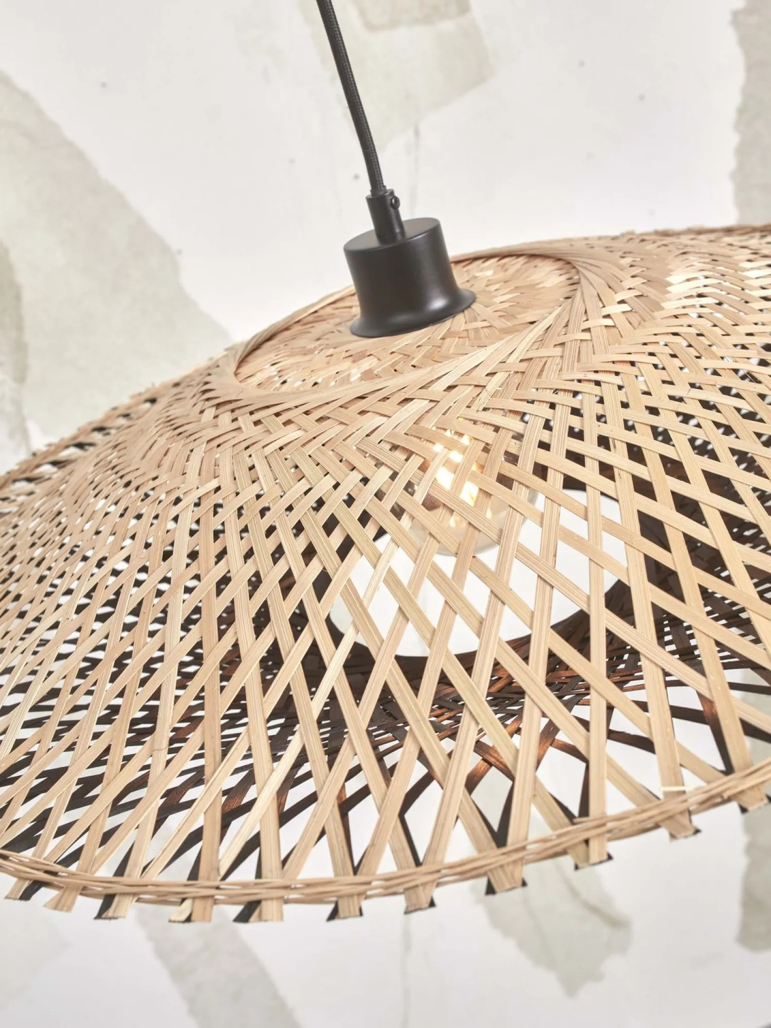 Hanglampen|Hanglampen-Good&Mojo Kalimantan M Hanglamp Black, Natural