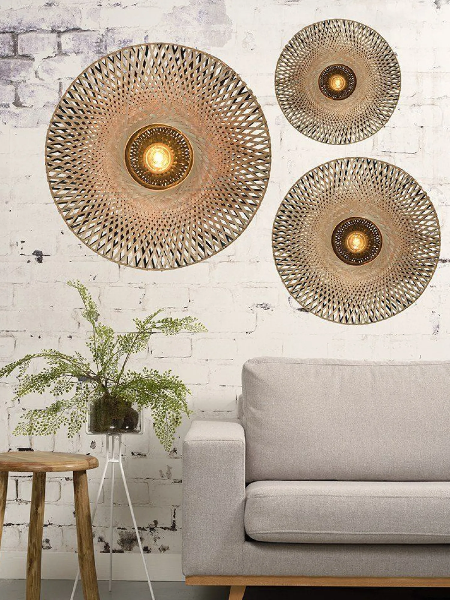 Wandlampen|Wandlampen-Good&Mojo Kalimantan Wandlamp zwart