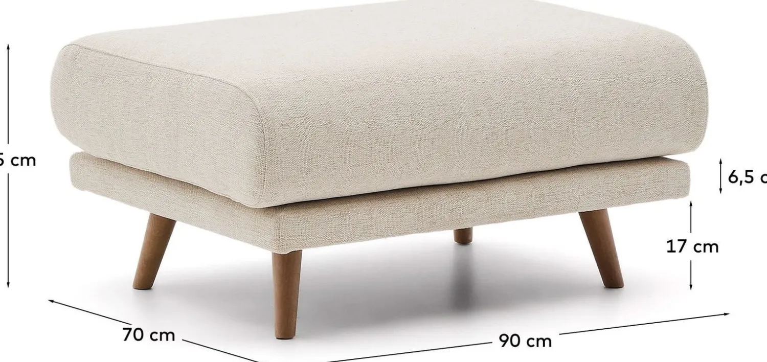 Hockers|Poefs-Kave Home Karin Hocker Beige