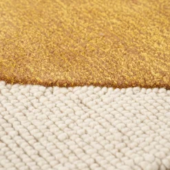 Vloerkleden|Wollen Vloerkleden-By Boo Kazi Vloerkleed Mustard