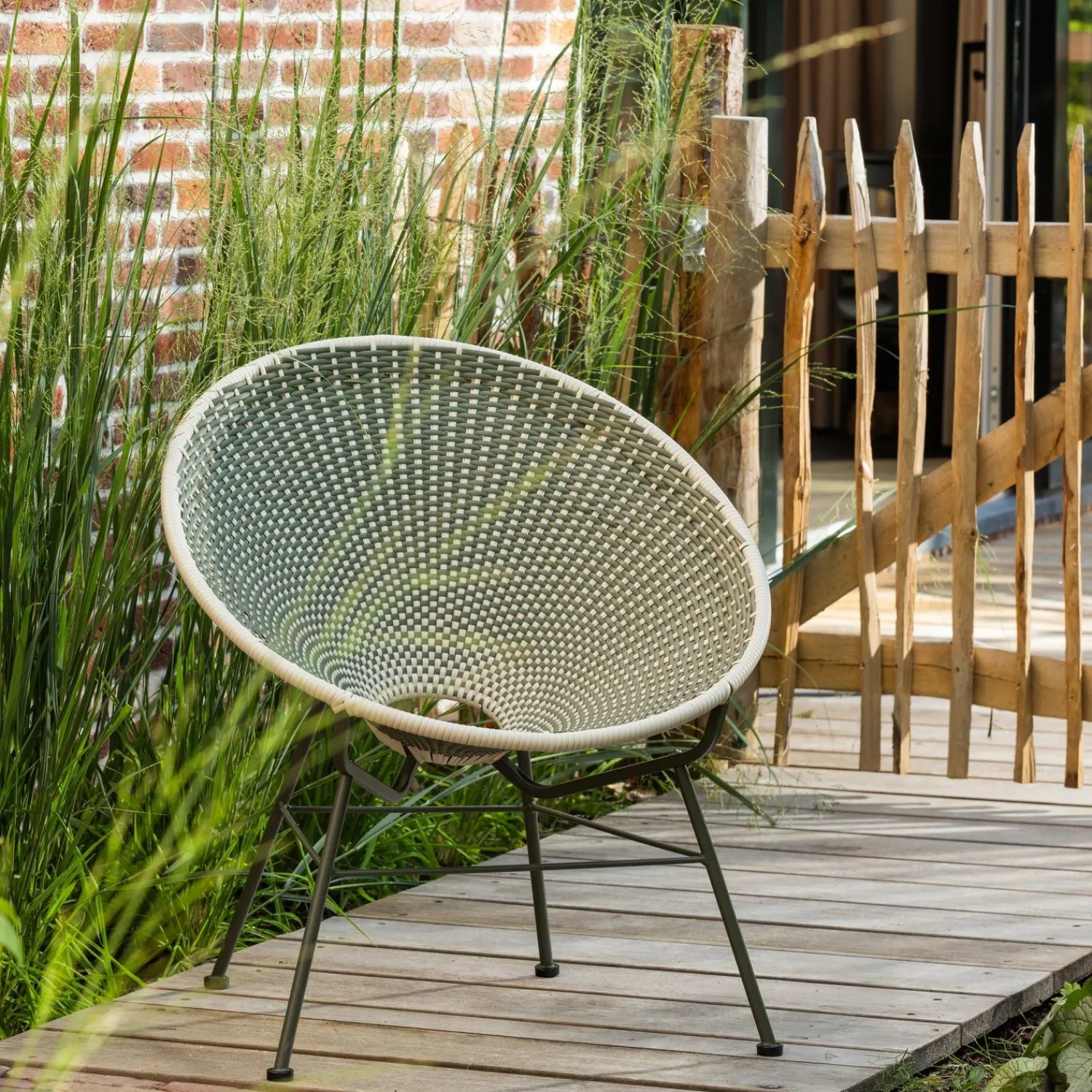 Tuinstoelen-WOOOD Kazoun Tuin Tuinstoel Groen