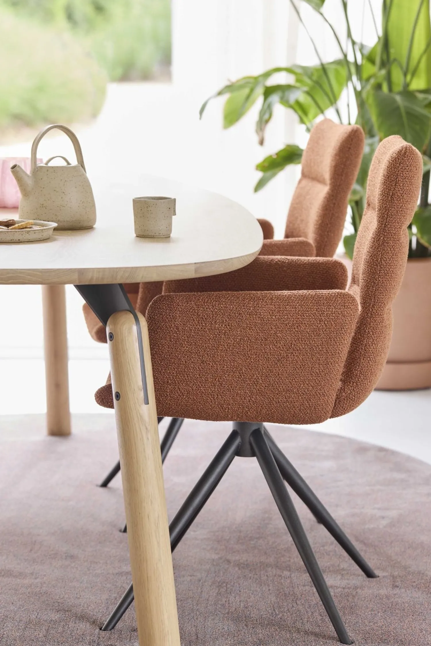 Design Stoelen-Bert Plantagie Kenza Eetkamerstoel Groen