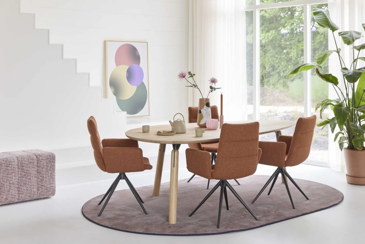 Design Stoelen-Bert Plantagie Kenza Eetkamerstoel Groen