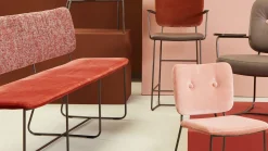 Design Eetkamerbanken-Bert Plantagie Kiko Eetkamerbank Bordeaux