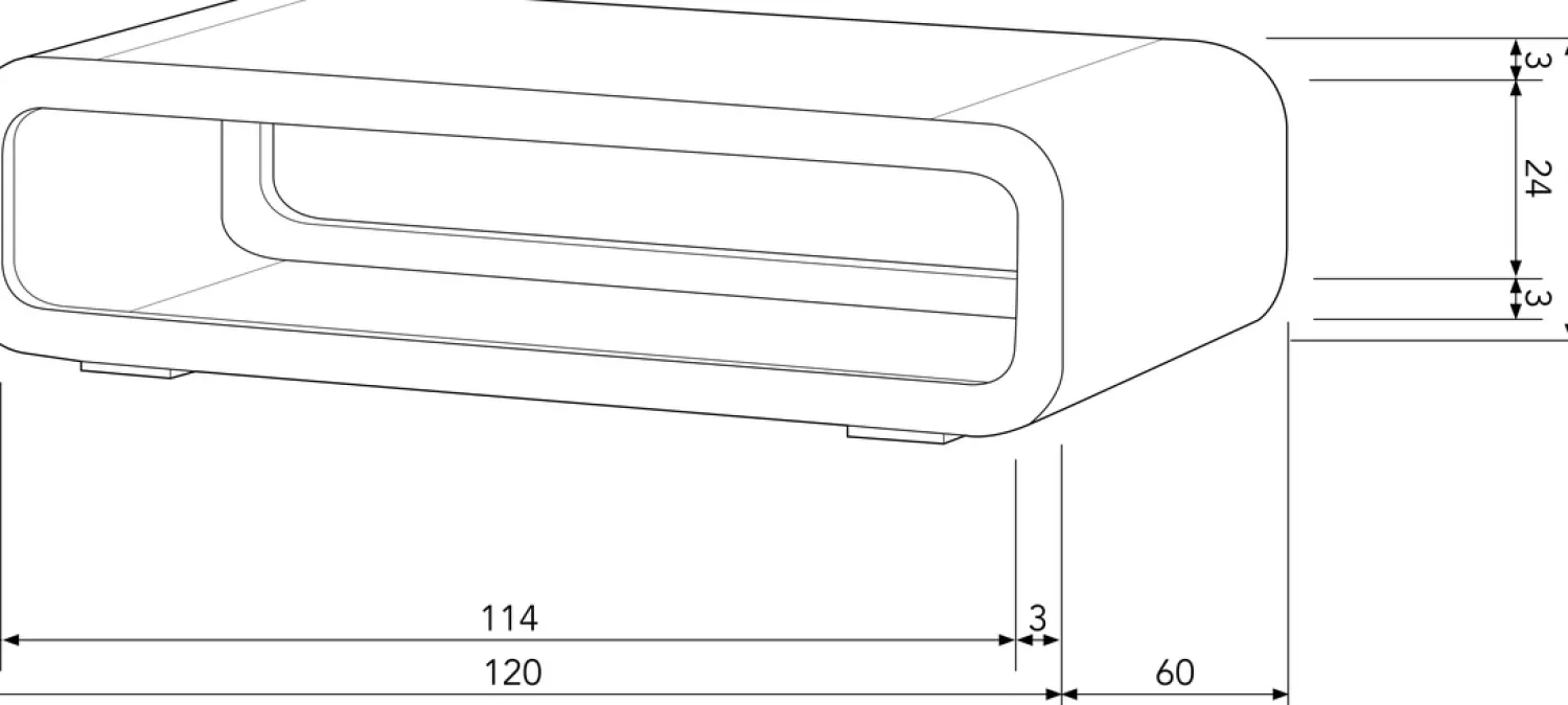 Houten Salontafels-WOOOD Kin Salontafel Naturel