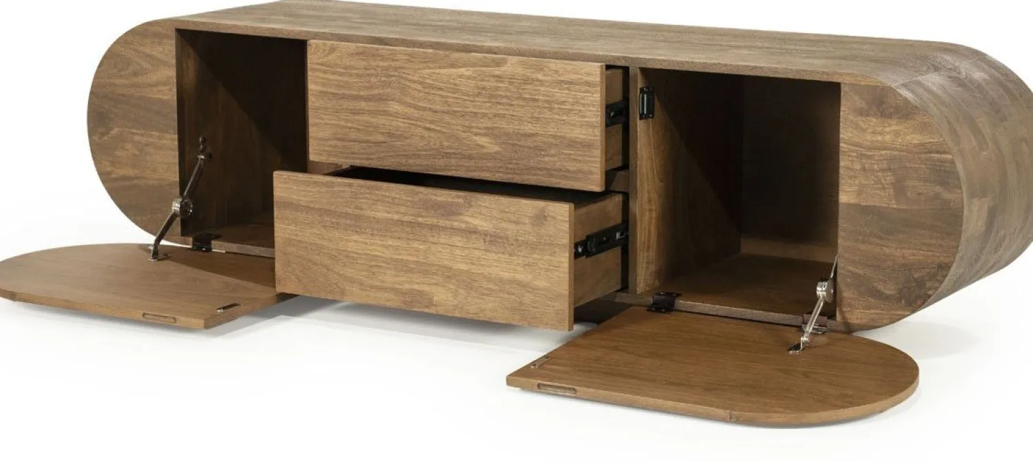 Tv-Meubels-Eleonora King Tv-meubel Bruin