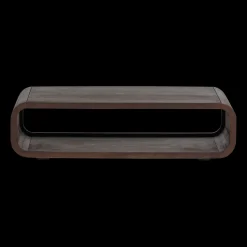 Houten Salontafels-WOOOD Kinu Salontafel Donkerbruin
