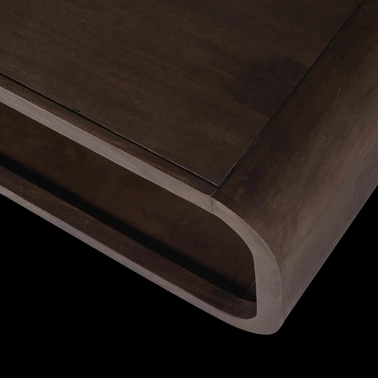 Houten Salontafels-WOOOD Kinu Salontafel Donkerbruin