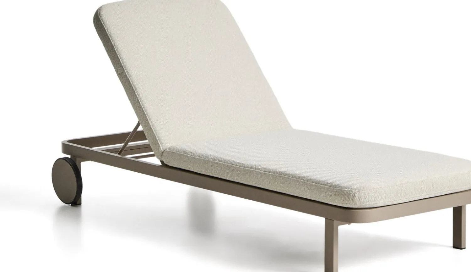 Tuinstoelen-Kave Home Kionia Ligstoel Taupe