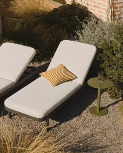 Tuinstoelen-Kave Home Kionia Ligstoel Grafiet