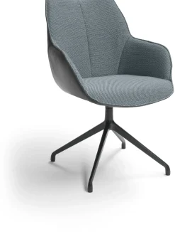 Eetkamerstoelen Met Armleuning-Bree's New World Kiq Armstoel Cognac
