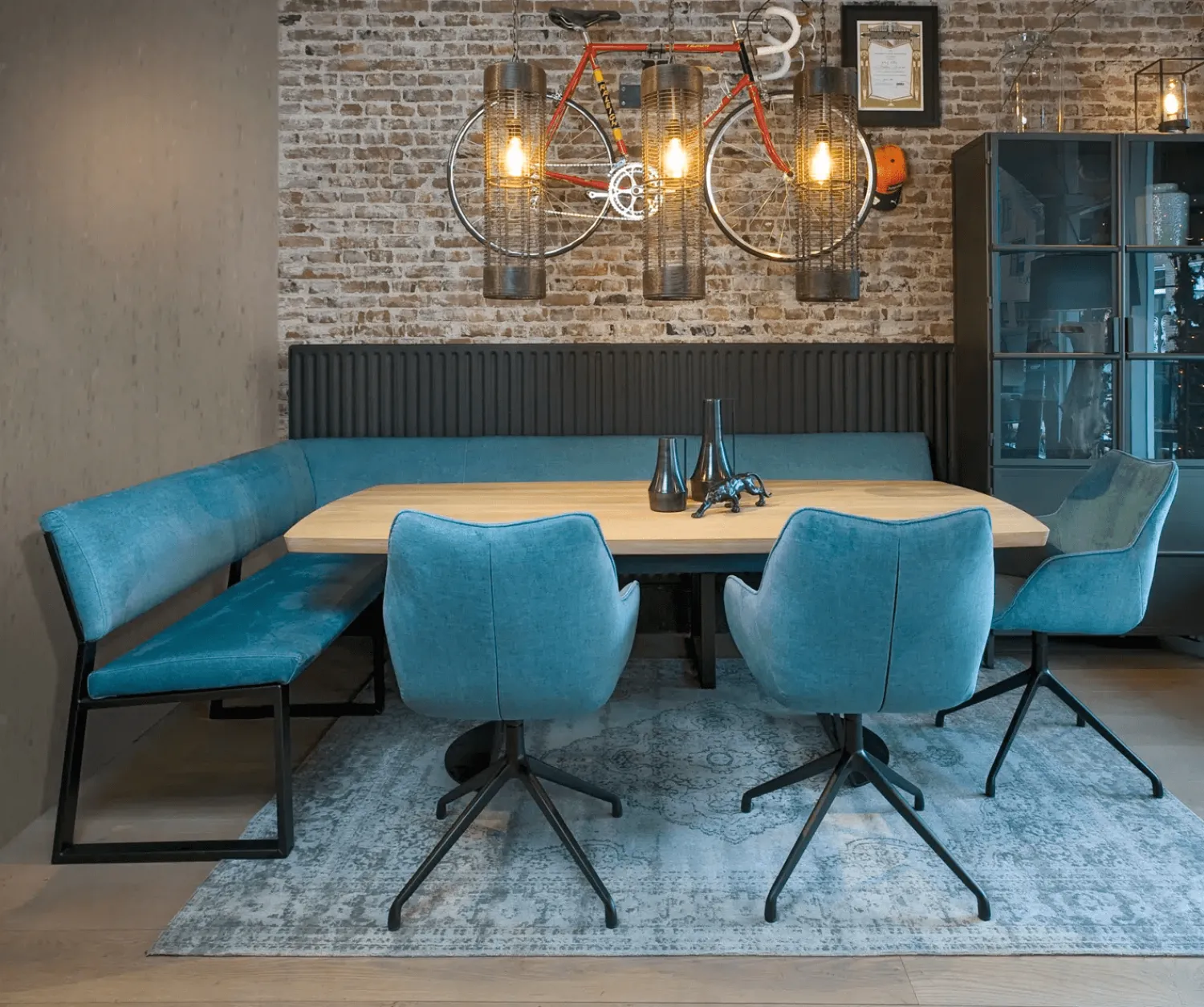 Eetkamerstoelen Met Armleuning-Bree's New World Kiq Armstoel Cognac