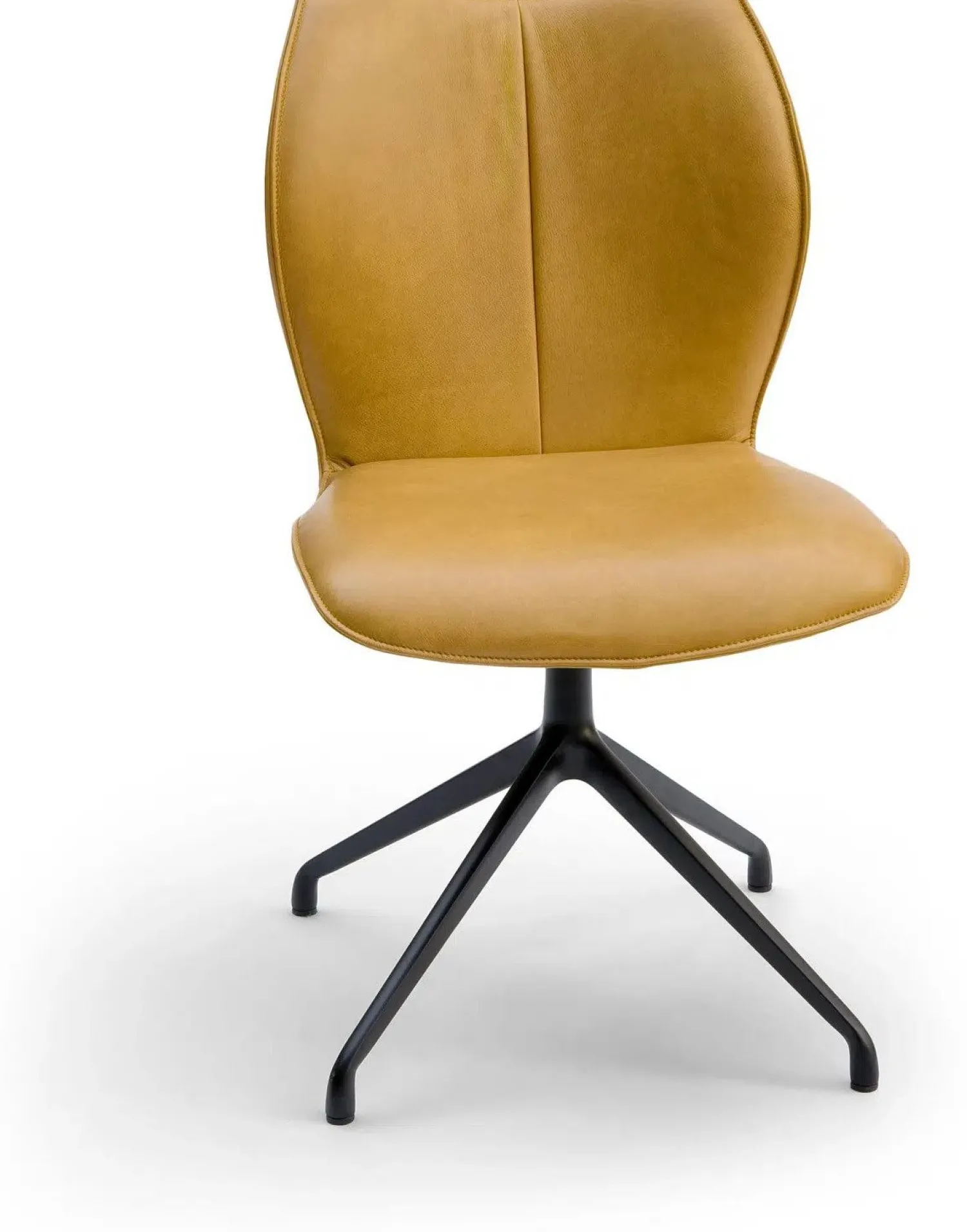 Eetkamerstoelen Zonder Armleuning-Bree's New World Kiq Eetkamerstoel Cognac