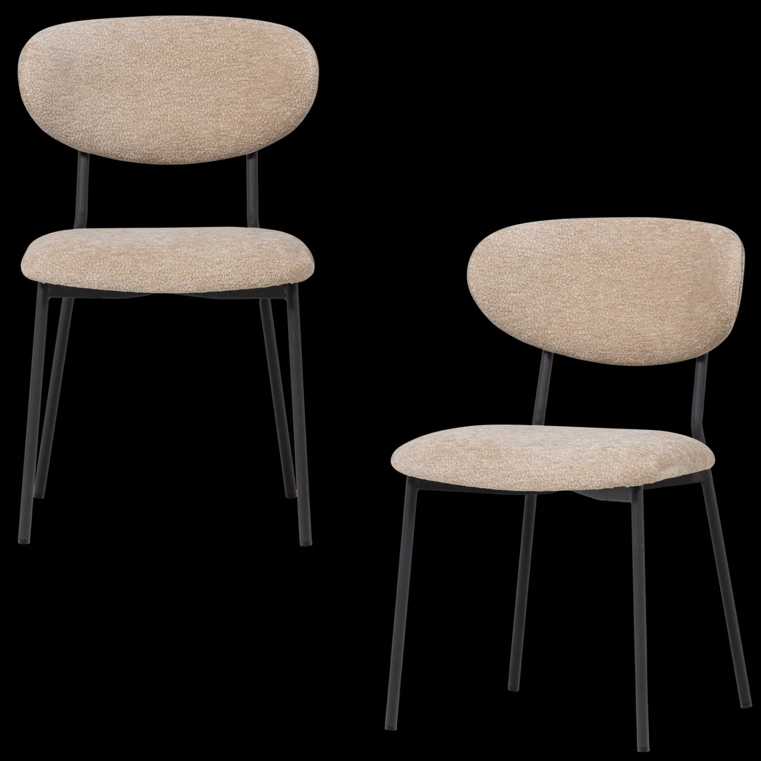 Eetkamerstoelen Zonder Armleuning-WOOOD Kjeld Eetkamerstoel Naturel
