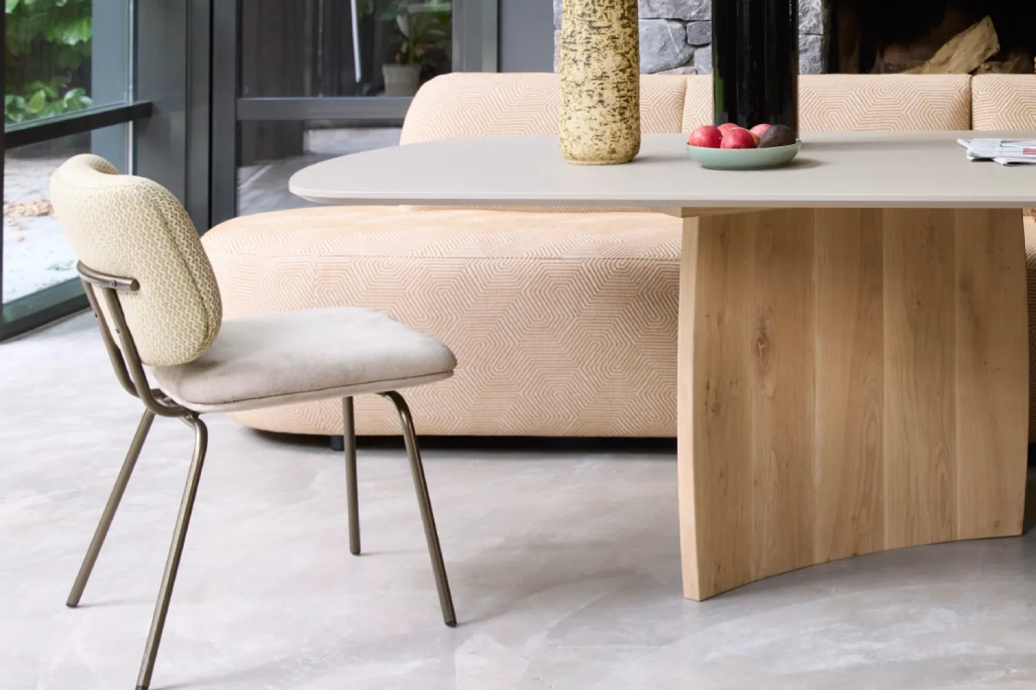 Eetkamerstoelen Zonder Armleuning-Eijerkamp Collectie Kobe Eetkamerstoel Naturel