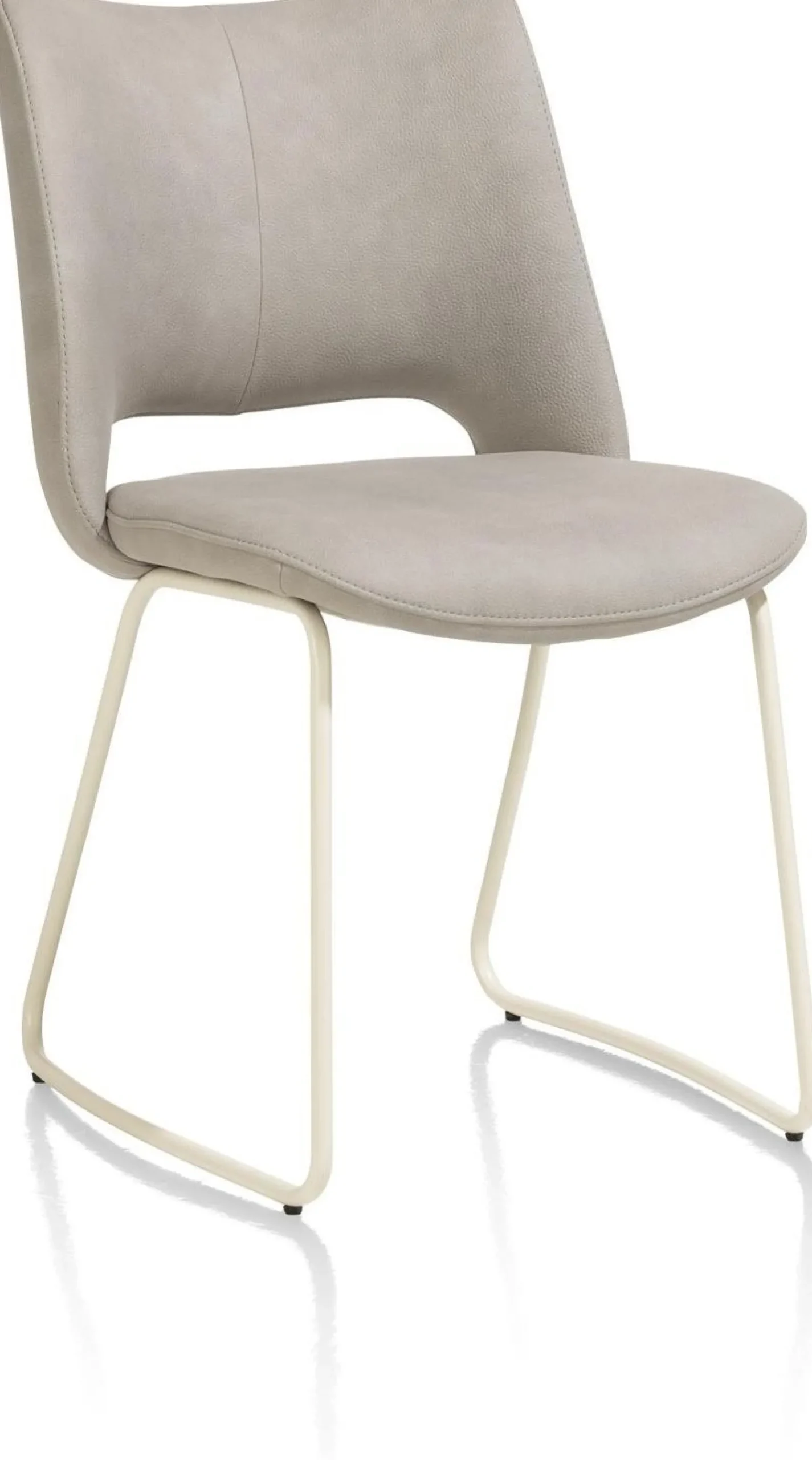 Eetkamerstoelen Zonder Armleuning-XOOON Kodi Pala Eetkamerstoel Licht Grijs