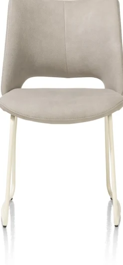 Eetkamerstoelen Zonder Armleuning-XOOON Kodi Pala Eetkamerstoel Licht Grijs