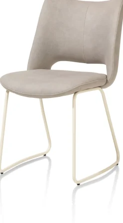 Eetkamerstoelen Zonder Armleuning-XOOON Kodi Pala Eetkamerstoel Licht Grijs