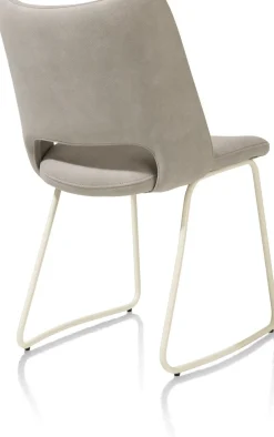 Eetkamerstoelen Zonder Armleuning-XOOON Kodi Pala Eetkamerstoel Licht Grijs