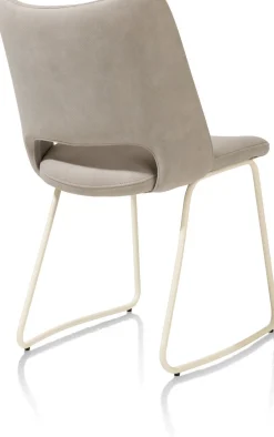 Eetkamerstoelen Zonder Armleuning-XOOON Kodi Pala Eetkamerstoel Licht Grijs