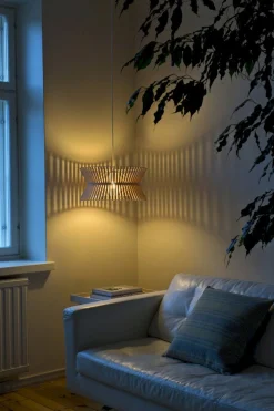 Design Hanglampen|Design Hanglampen-Secto Design Kontro 6000 Hanglamp Walnut
