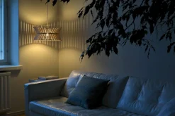 Design Hanglampen|Design Hanglampen-Secto Design Kontro 6000 Hanglamp Walnut