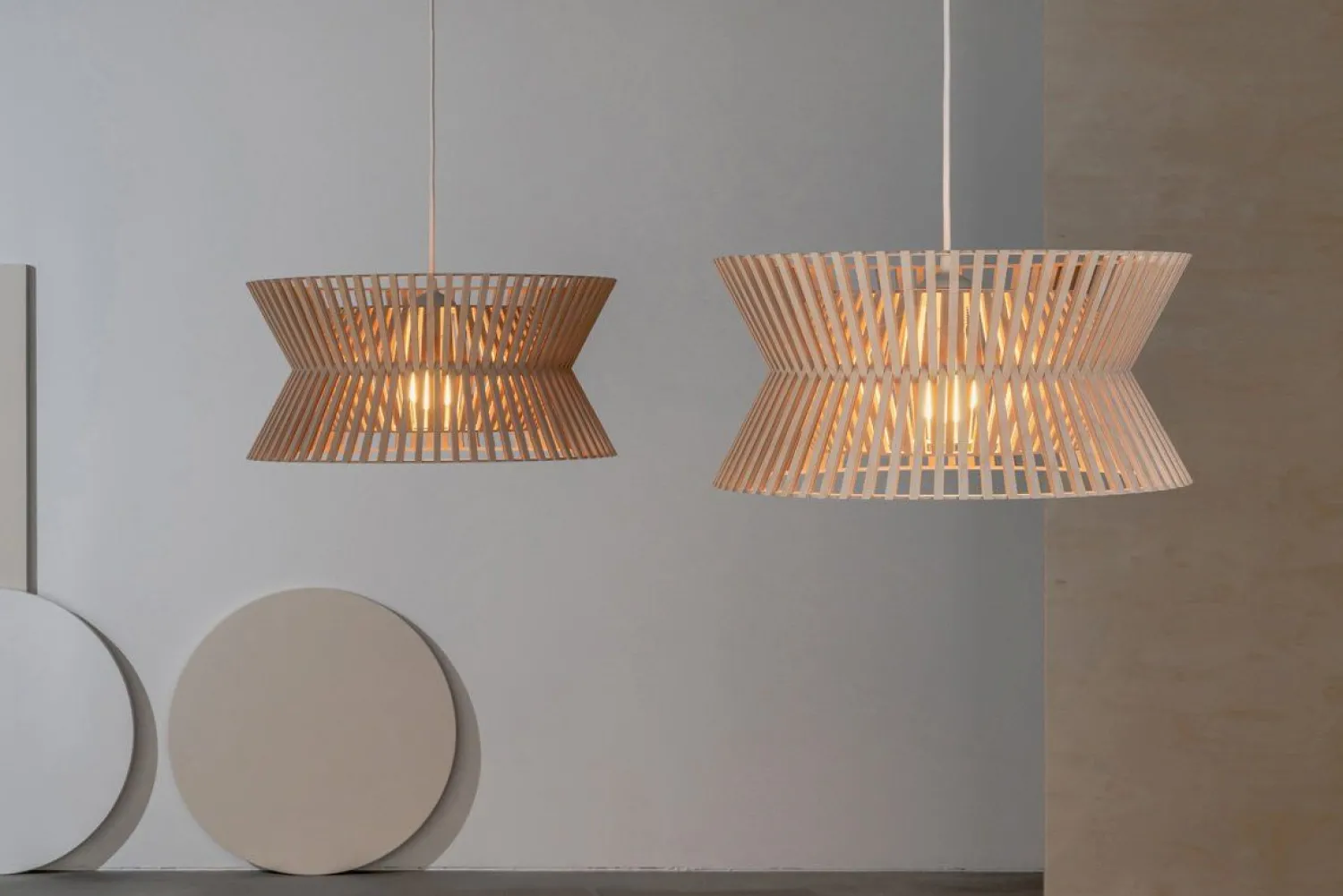 Design Hanglampen|Design Hanglampen-Secto Design Kontro 6000 Hanglamp Natural Birch