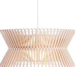 Design Hanglampen|Design Hanglampen-Secto Design Kontro 6000 Hanglamp Natural Birch