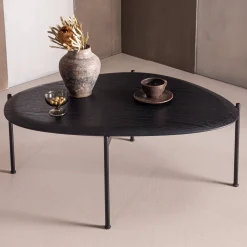 Organische Salontafels-WOOOD Kota Salontafel Zwart