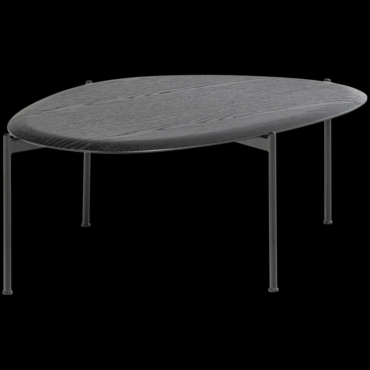 Organische Salontafels-WOOOD Kota Salontafel Zwart
