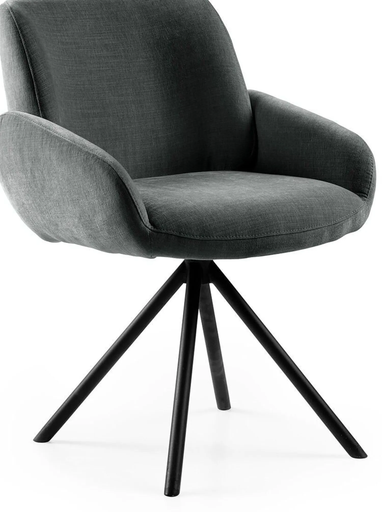 Draaibare Eetkamerstoelen|Eetkamerstoelen Met Armleuning-Feelings Wonen Kyran Eetkamerstoel Zwart