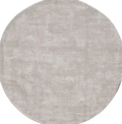Vloerkleden|Ronde Vloerkleden-MUST Living La Belle L Vloerkleed Lichtgrijs