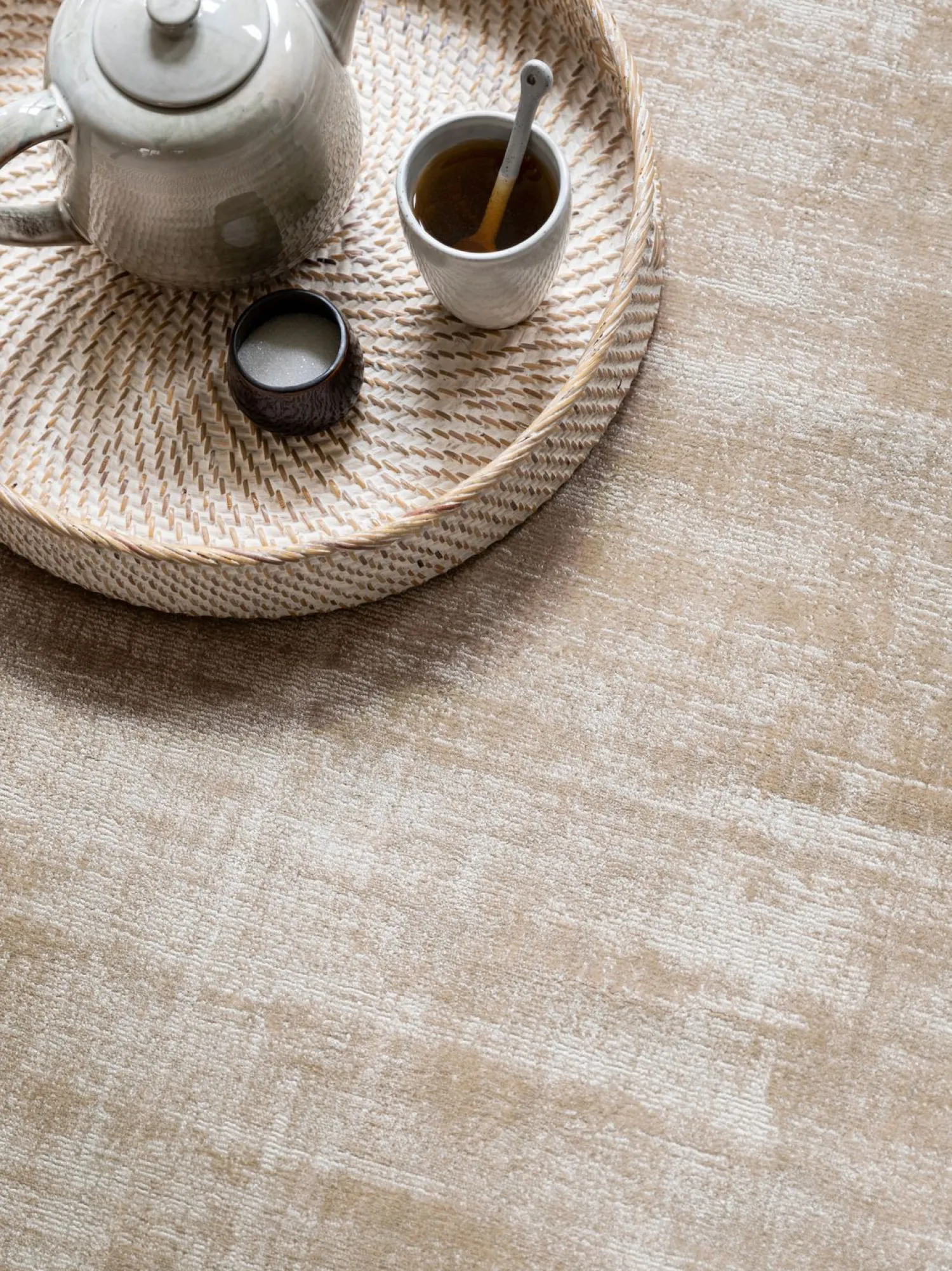 Vloerkleden|Ronde Vloerkleden-MUST Living La Belle S Vloerkleed Beige